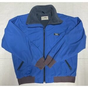 L.L. Bean Three-Season Vintage Fleece Lined Jacket Men's Blue Size L
